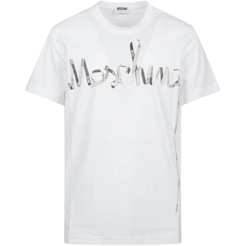 Moschino T-Shirt Logo Printed T-shirt White weiß