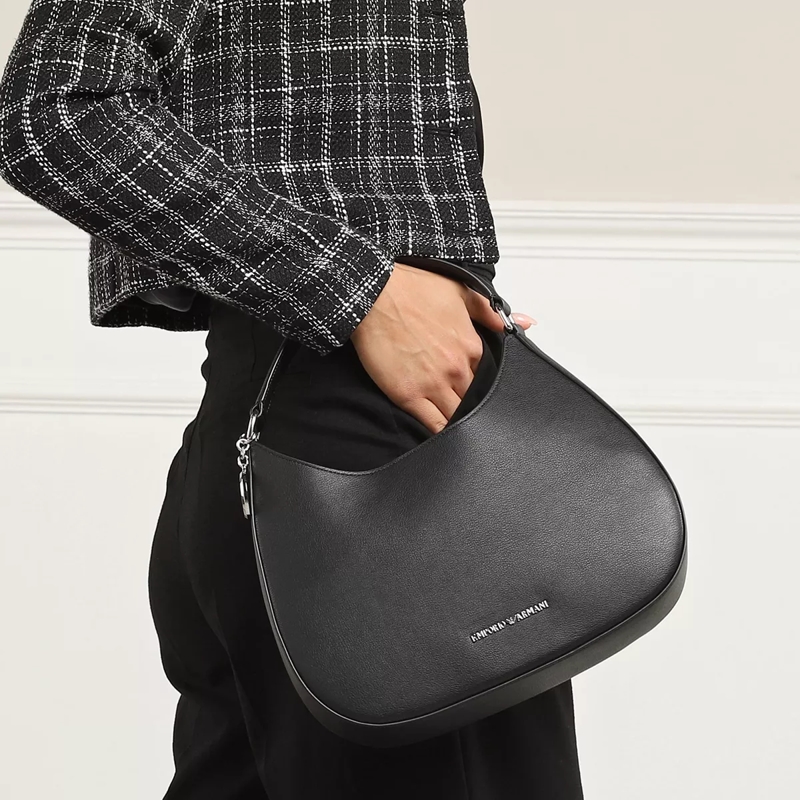 Emporio Armani Hobo Bag Borsa Hobo Black(Image 3)