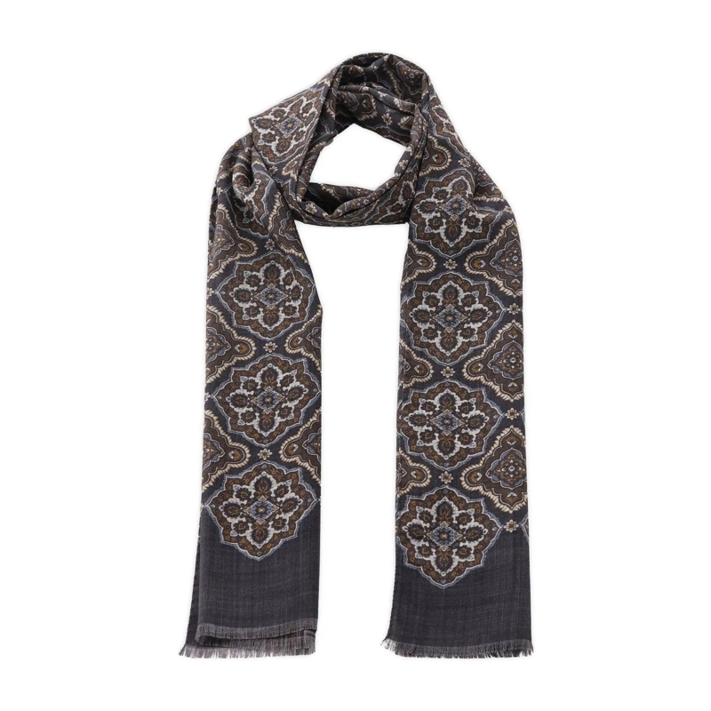 Altea Écharpe légère Schal aus Wolle Dunkelblau