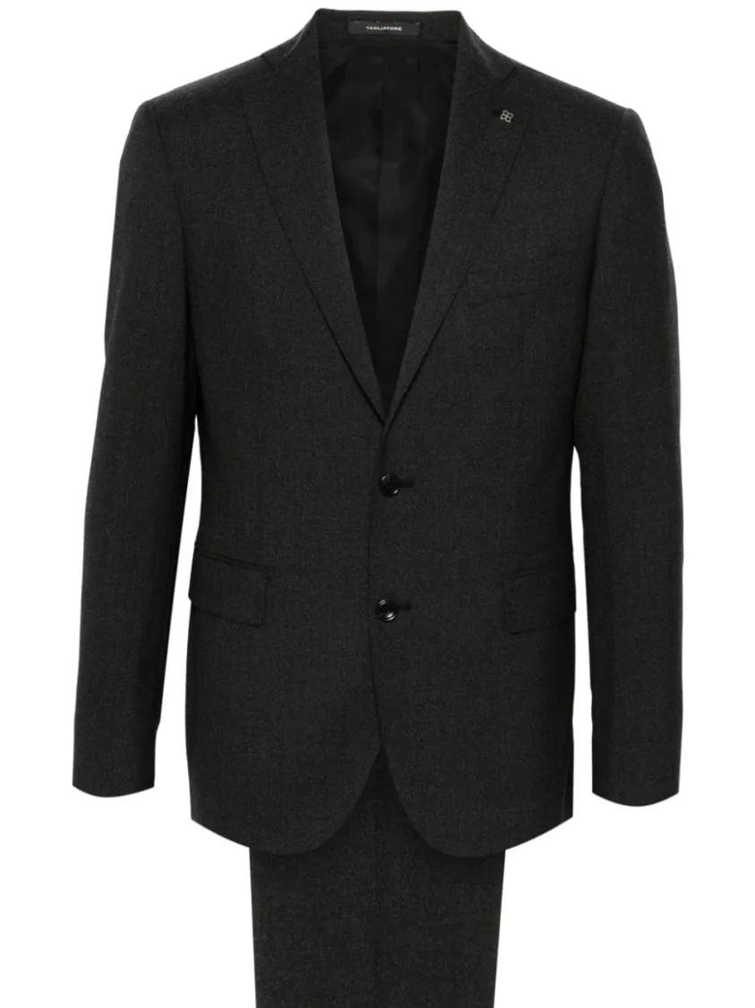 Tagliatore - Grey Virgin Wool Napoli Suit - Größe 48 - grau