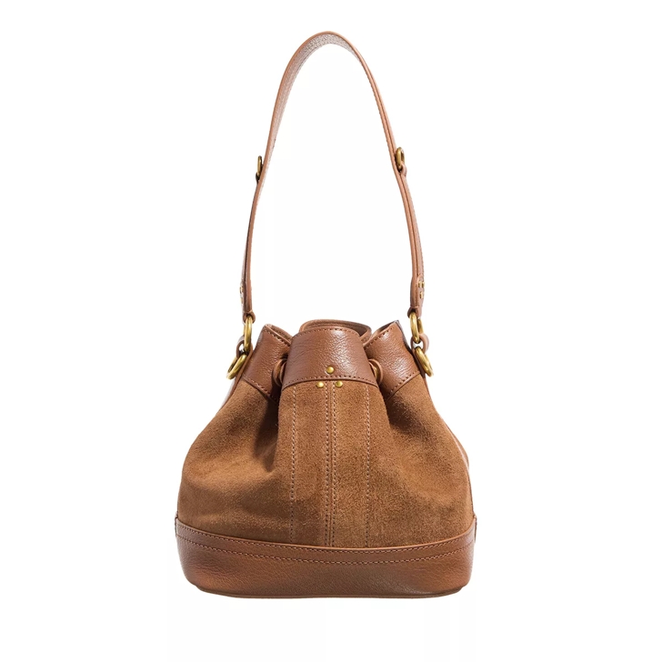 Jerome Dreyfuss Ben S Tabac Split suede Bucket Bag