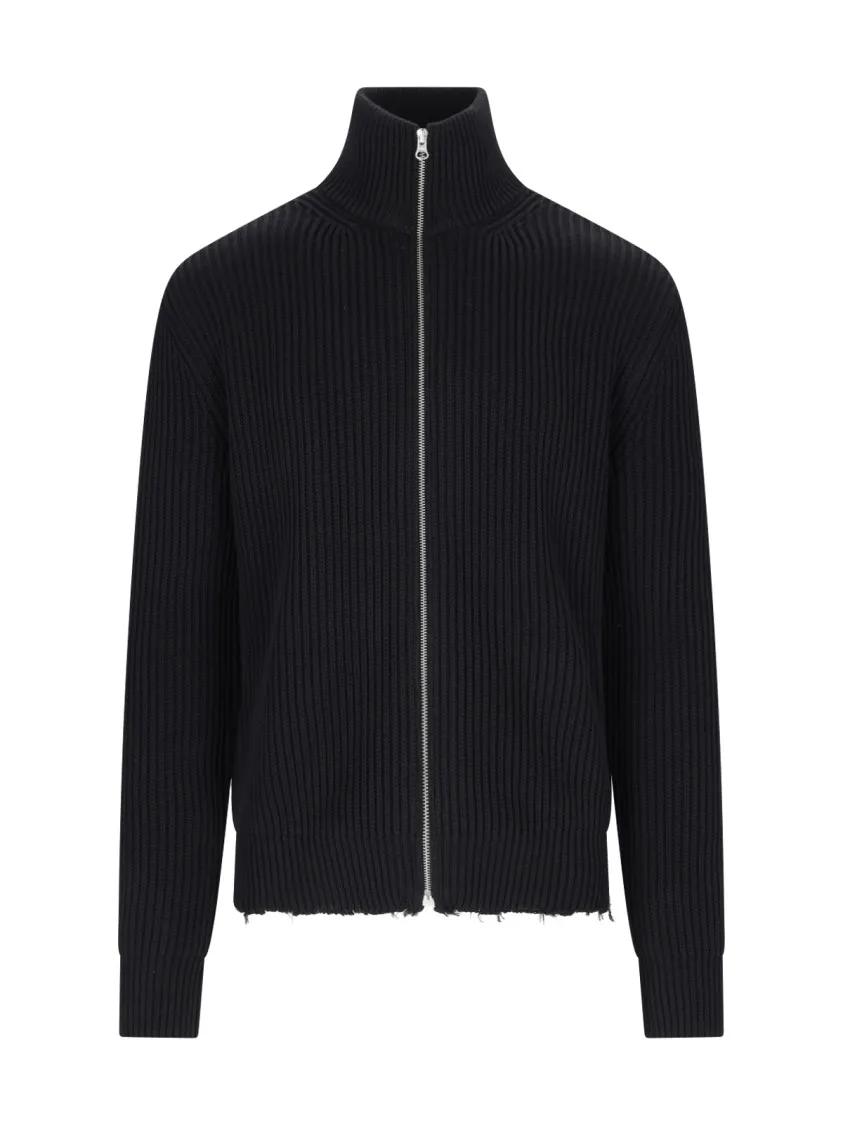 Thumbnail - MM6 Maison Margiela - Knitted Sweater Black - Größe S - schwarz