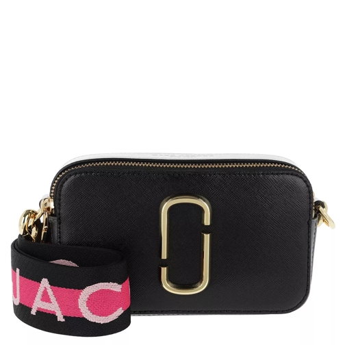 Marc Jacobs Logo Strap Snapshot Small Camera Bag Leather Black/Multi Cameratas