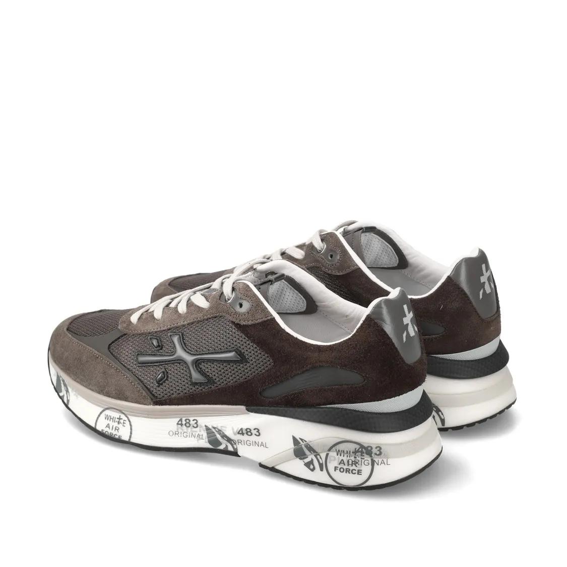 Thumbnail - Premiata Low-Top Sneaker - Moerun Sneakers In Brown Suede And Technical Fabri - Gr. 44 (EU) - in Braun - für Damen