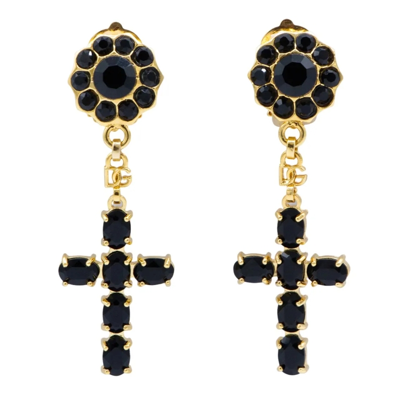 Dolce&Gabbana Boucles d'oreilles à tige Bijoux Black Jewelry With Polished Finish Not Applicable