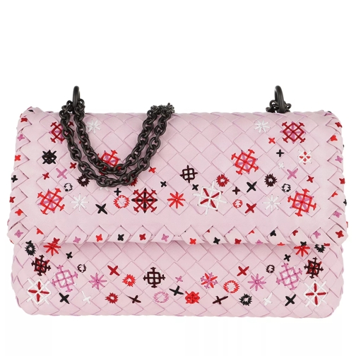 Bottega Veneta Mini Olimpia Bag Leather Dragee Pink Crossbody Bag