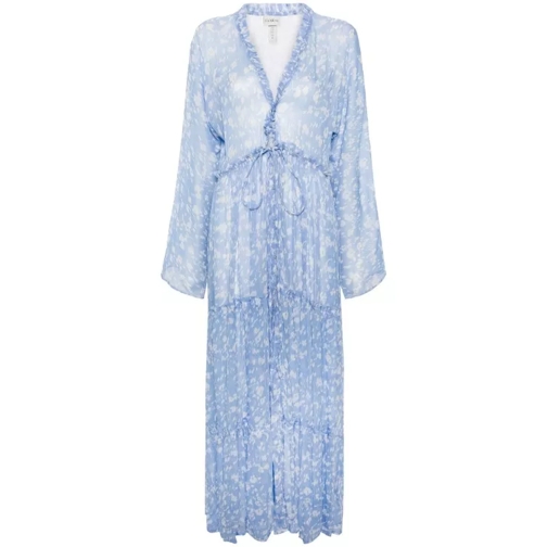 Evarae Multicolored Talia Maxi Dress Blue Robes Maxi