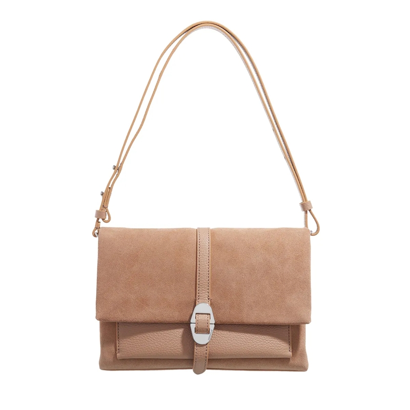Coccinelle Schultertasche Coccinelle Dorian Suede Skin/Skin