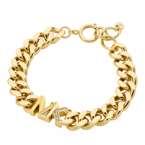 Michael Kors 14K Gold-Plated Statement Logo Line Bracelet Gold Armband