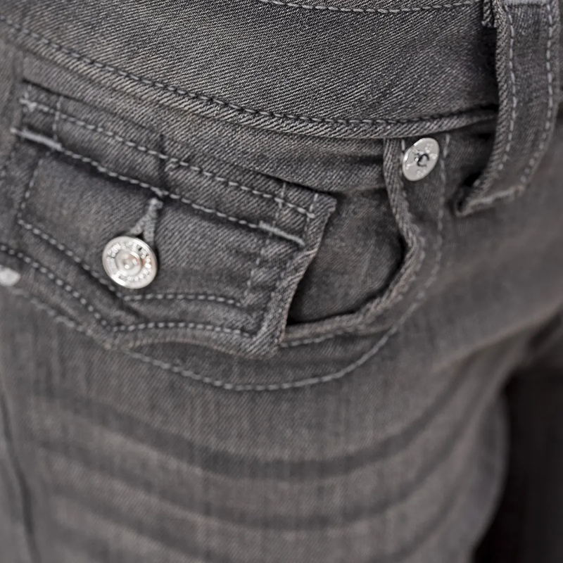 True Religion Jeans - Niedriger Bund- Reißverschluss- Verdrehte Inne anthrazit(Image 5)