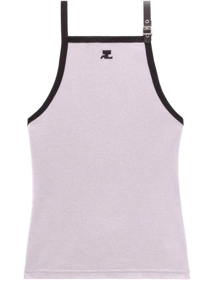 Courrèges - Cotton Tank Top - Größe M - grau