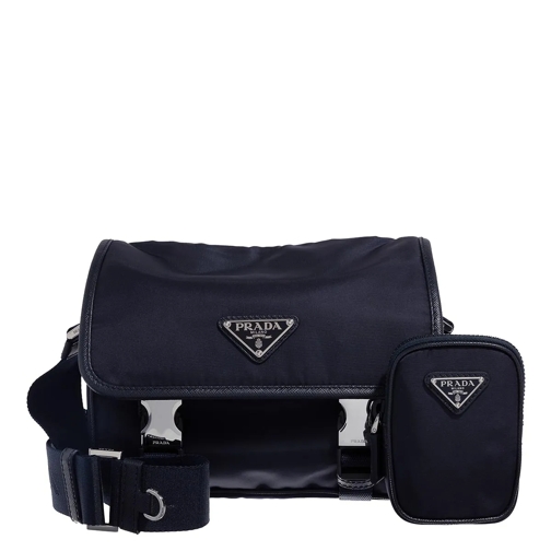 Prada Camera Bag Re-Nylon Crossbody Bag Bleu