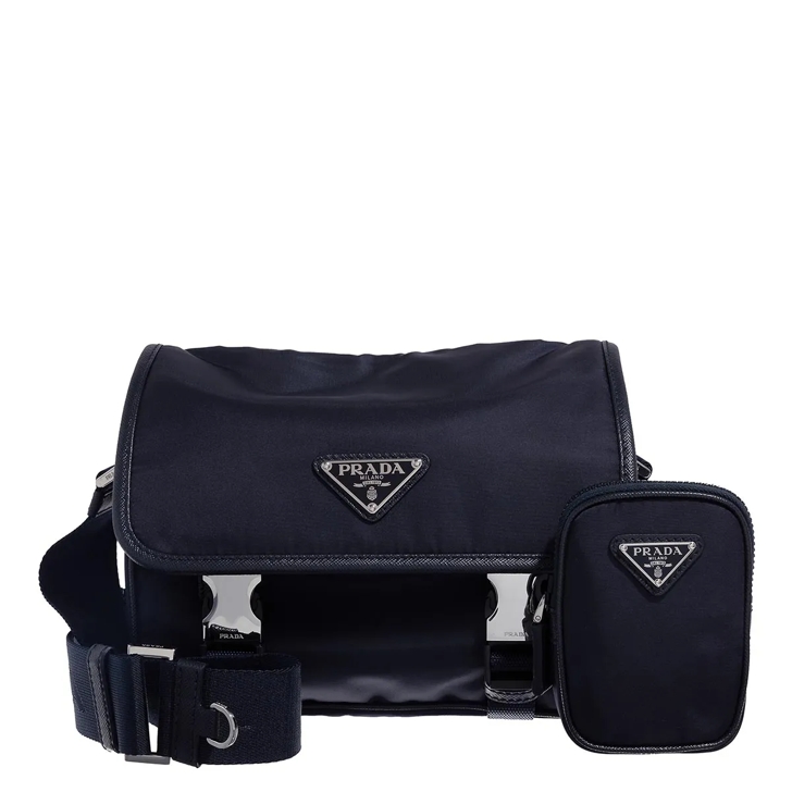 Prada Re Nylon Crossbody Bag Bleu Camera Bag