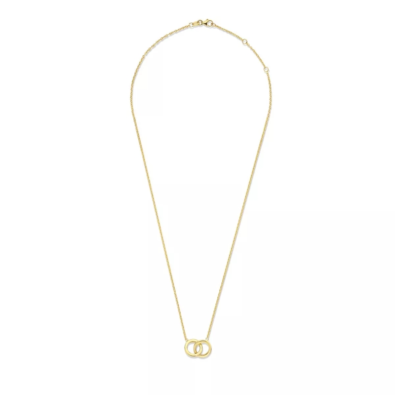 Isabel Bernard Mittellange Halskette Le Marais Zoã« 14 Karat Necklace With Rings Gold