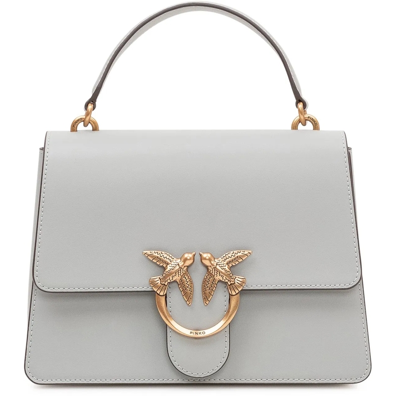 Pinko Tote Borsa Love One Top Handle con Patta e Manico grau