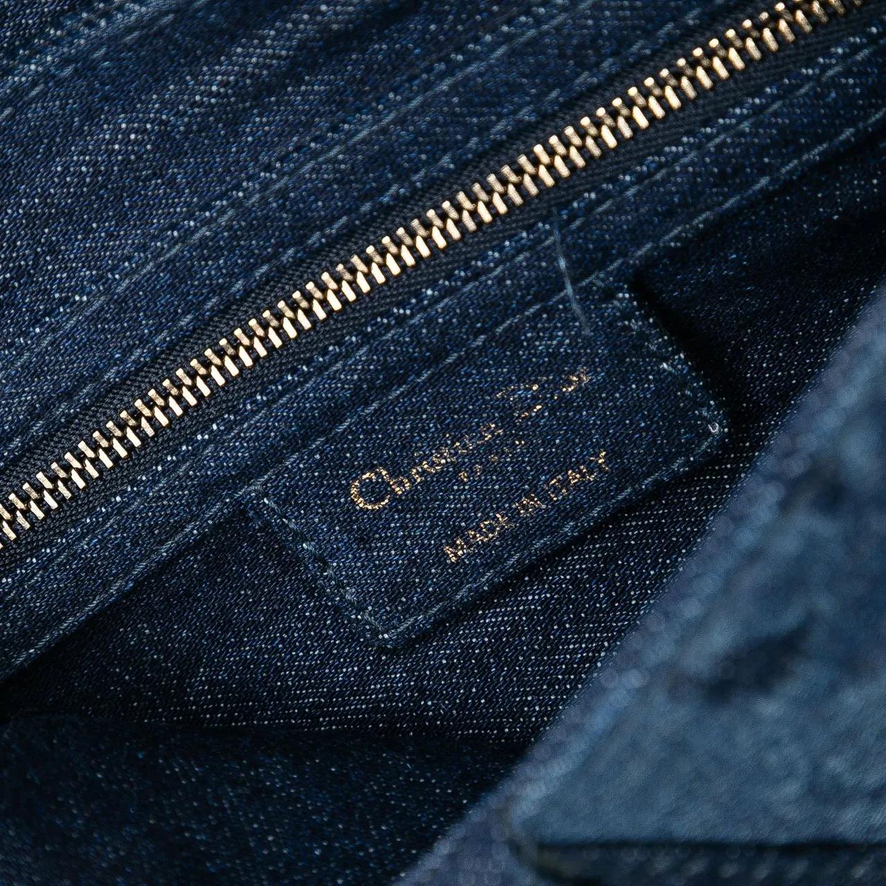 Thumbnail - Christian Dior Hobo Bags - Denim Tie Dye Saddle Bag - Gr. unisize - in Blau - für Damen