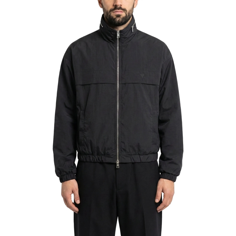 AMI Paris Übergangsjacke Jacke mit Logo schwarz(Image 2)