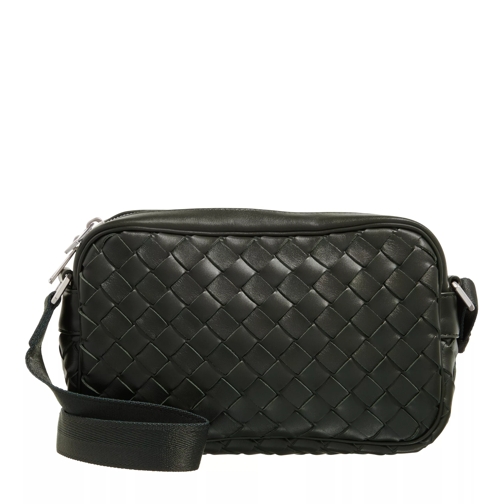 Bottega Intrecciato Cassette Shoulder Bag Dark Green Crossbody Bag