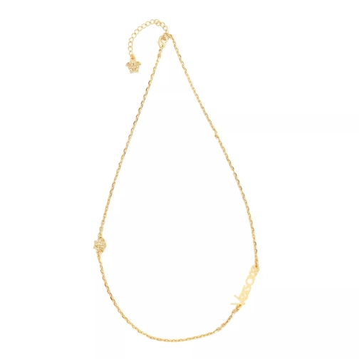 Versace Logo Necklace Oro Caldo Korte Halsketting