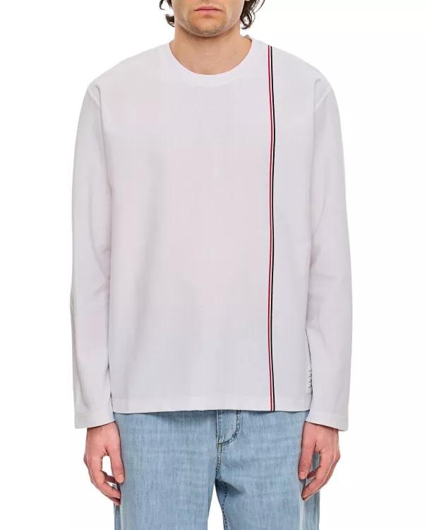 Thom Browne - Cotton Oversized T-Shirt - Größe 3 - white