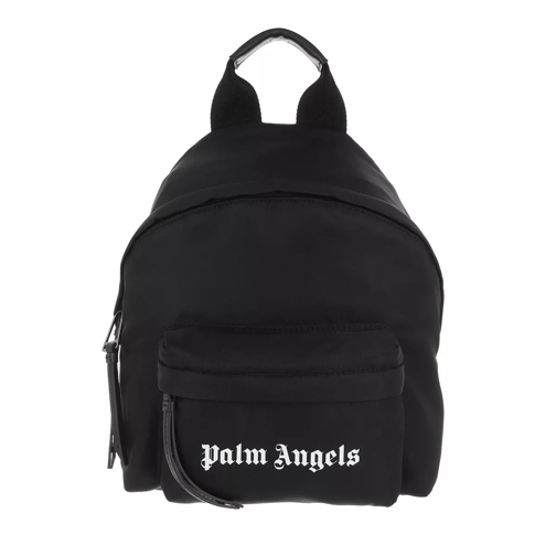 Palm Angels Essential Backpack    Black White Rucksack