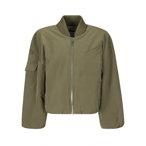 GANNI Bomberjacken Oversized Bomber Jacket Green