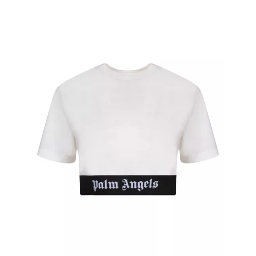 Palm Angels White Cotton T-Shirt White 