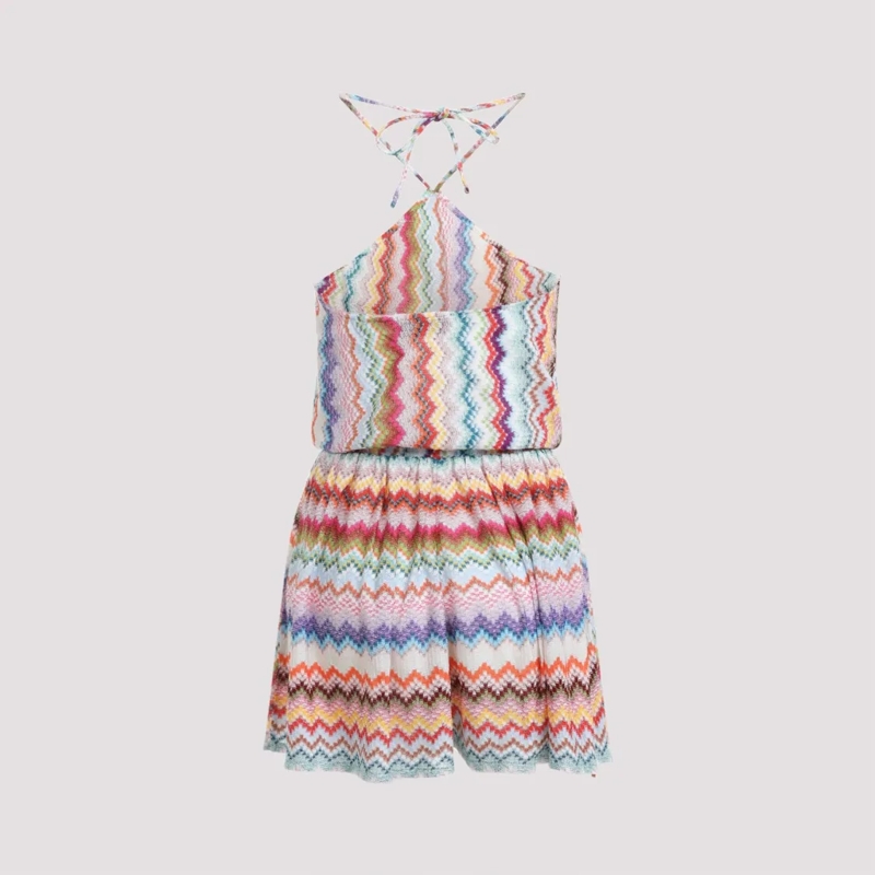Missoni  Multicolor Zigzag Halter Neck Swimsuit Multicolor