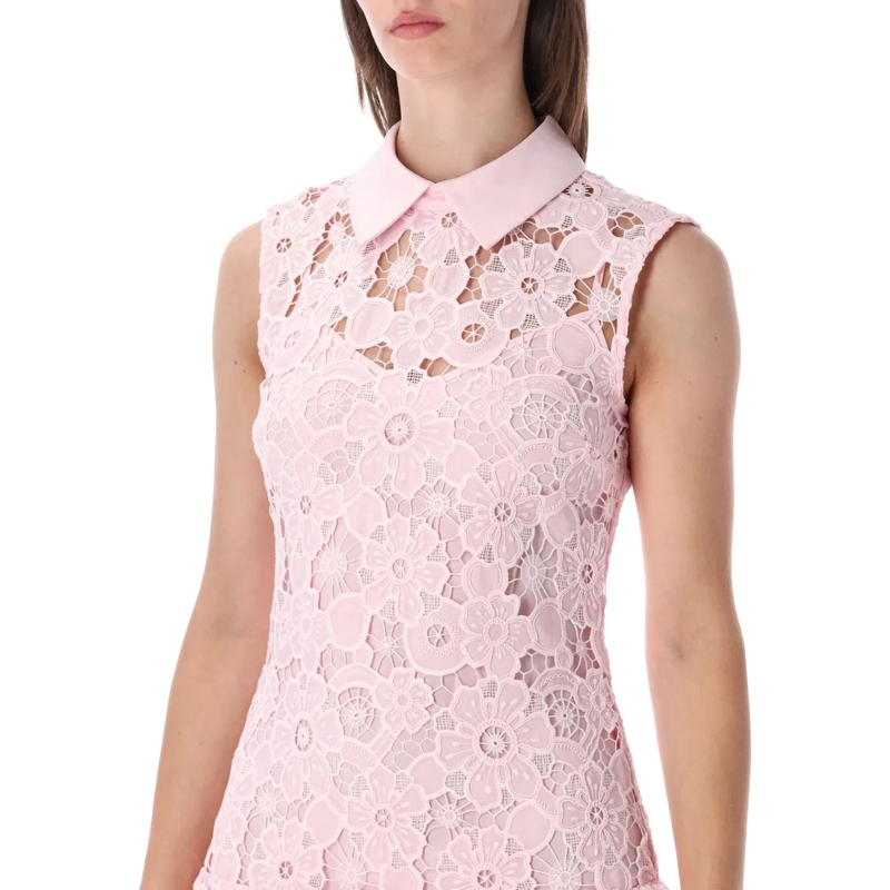 Self Portrait Minikleid Lace Mini Dress Rosa rose(Image 3)