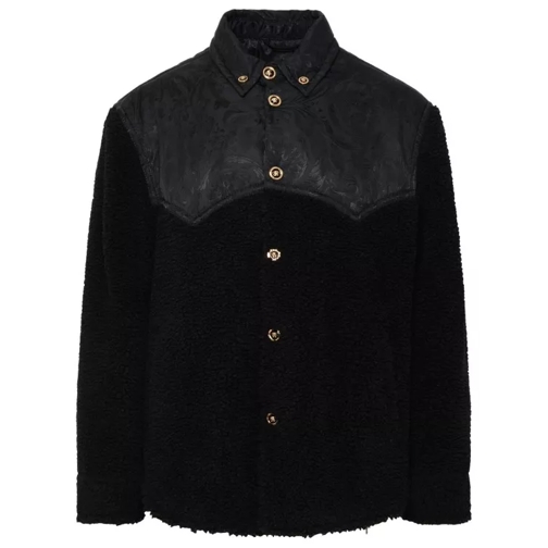 Versace Black Fleece Jacket Black 