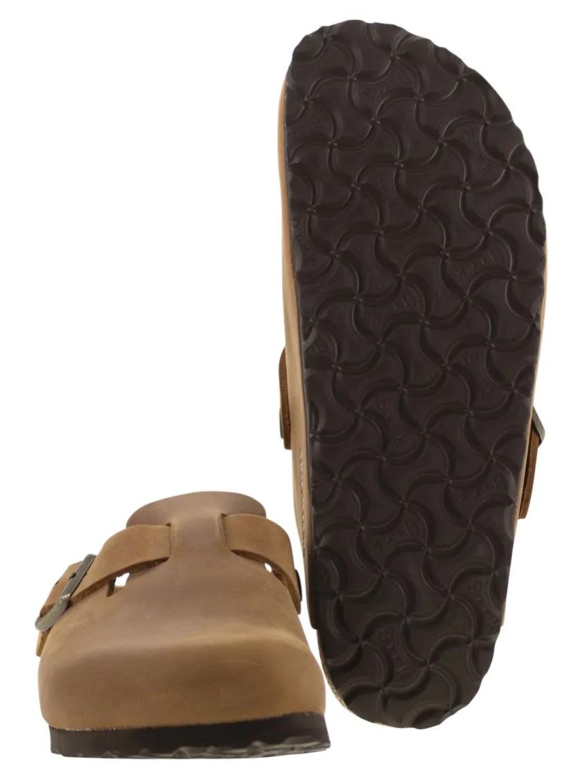 Thumbnail - Birkenstock Loafer - Boston - Oiled Leather Sabot - Gr. 43 (EU) - in Braun - für Damen