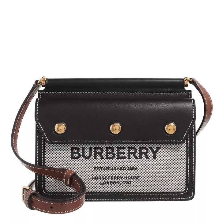 Burberry Small Horseferry Print Title Bag With Pocket Detail in