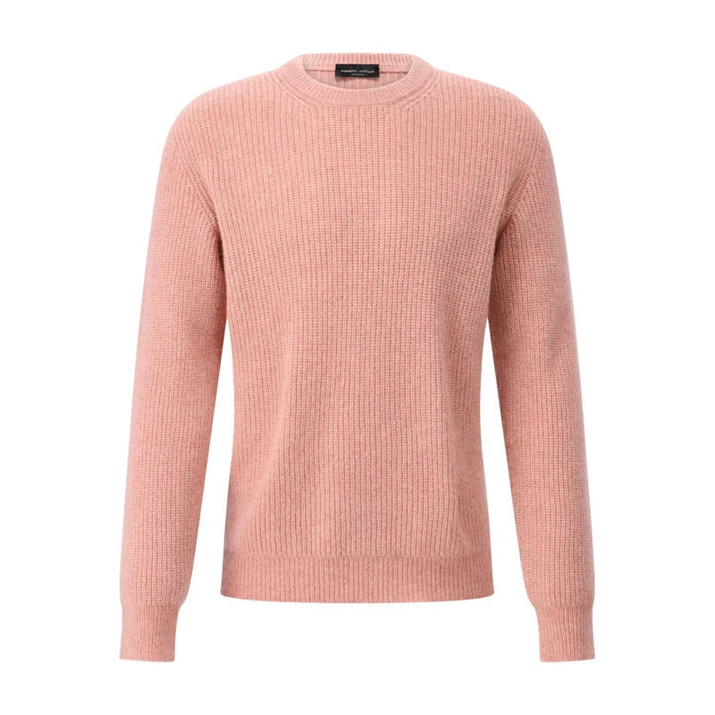 Roberto Collina Pull Strickpullover aus Woll-Mix Rosa