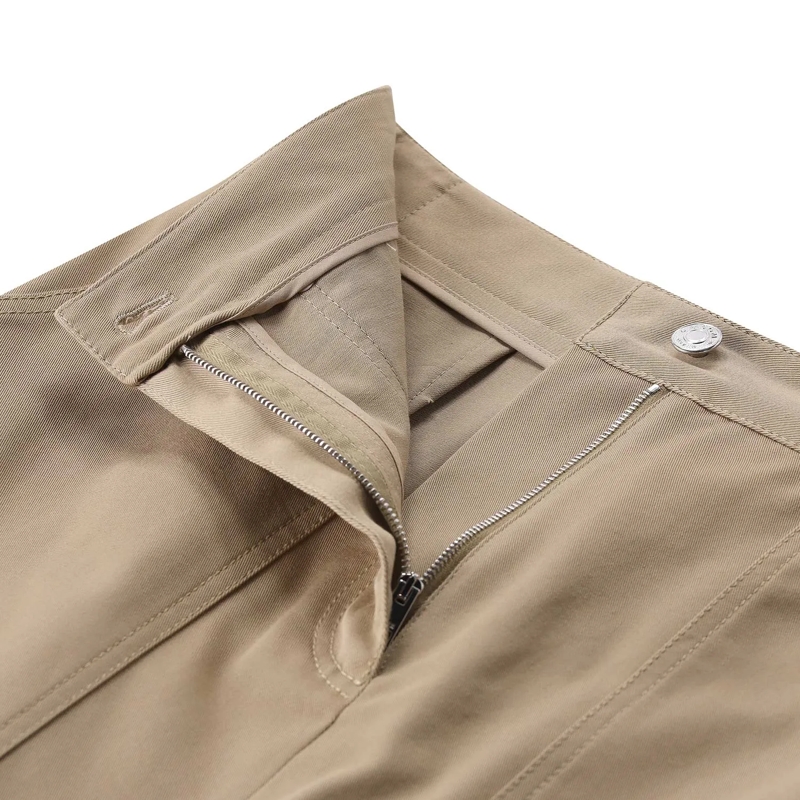 MSGM Maxirock Midirock aus Baumwolle beige(Image 3)