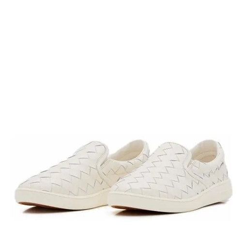 Bottega Veneta SLIP ON WEAVING White Slip-On Sneaker