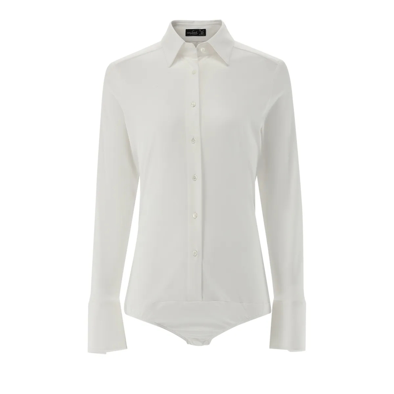 VAN LAACK Bluse Bluse Slim Fit Uni schwarz