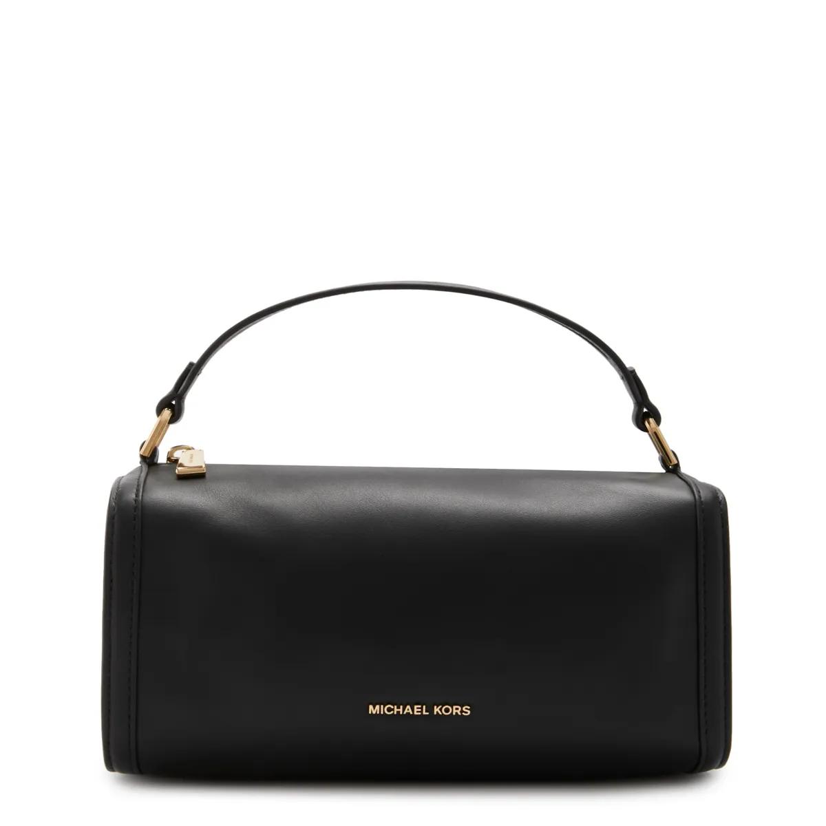 Michael kors leather black bag sale