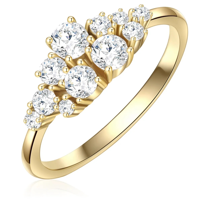 Glanzstücke München Ring Sterling Silber Ring Zirkonia gold(Image 4)