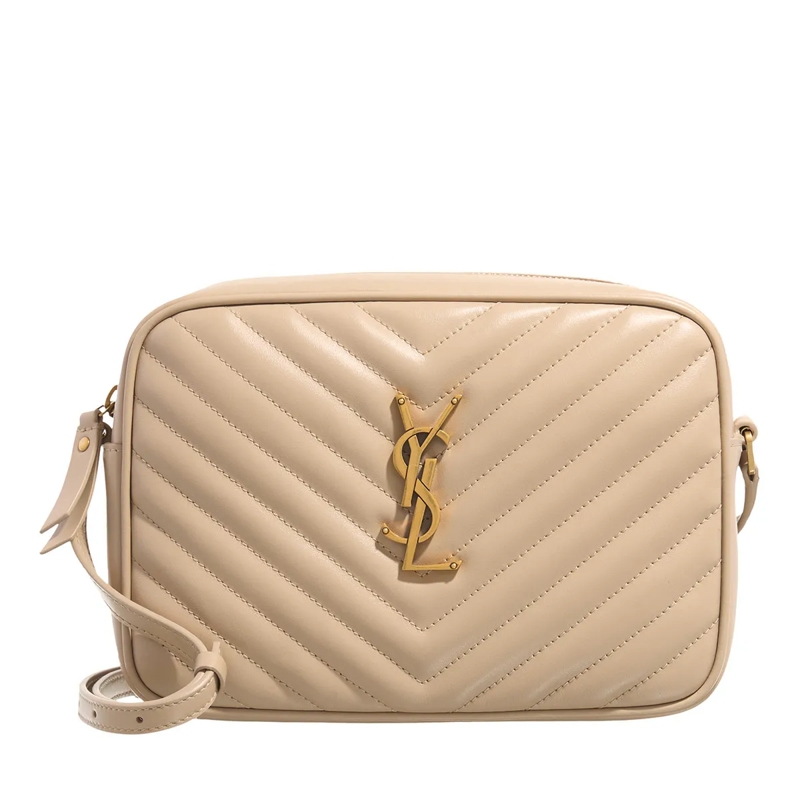 Saint Laurent Camera Bag Ysl Lou Dark Beige