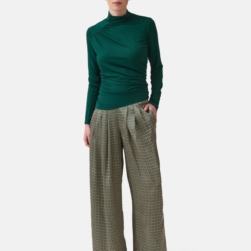 Helene Galwas Longsleeve Figurbetontes Longsleeve LETITIA- Körpernahes Lo grün(Image 2)