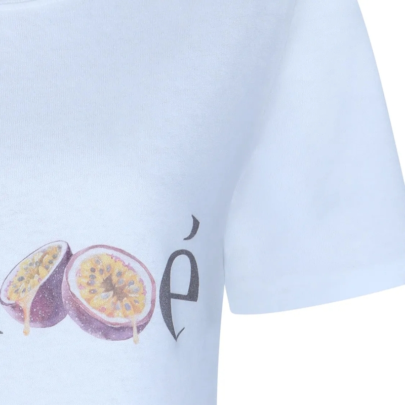 Chloé T-Shirt White Cotton T-Shirt Blue(Image 8)