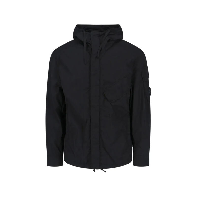 CP Company  Structured Black Jacket With Modern Silhouette Black