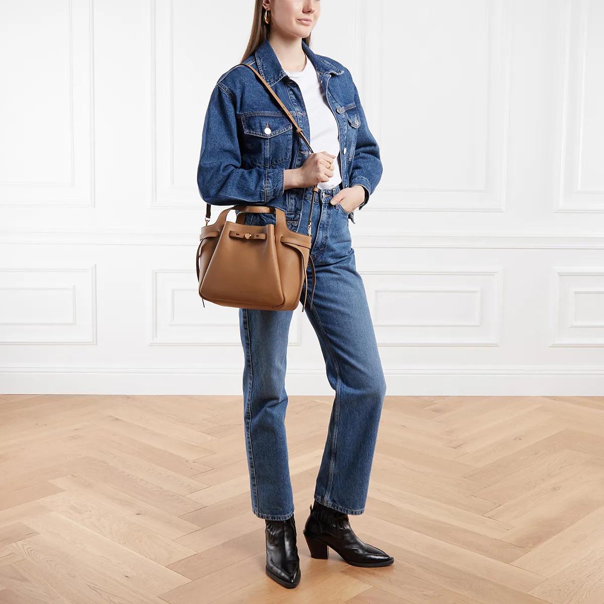 TORY BURCH Satchels Romy Pebbled Satchel in bruin
