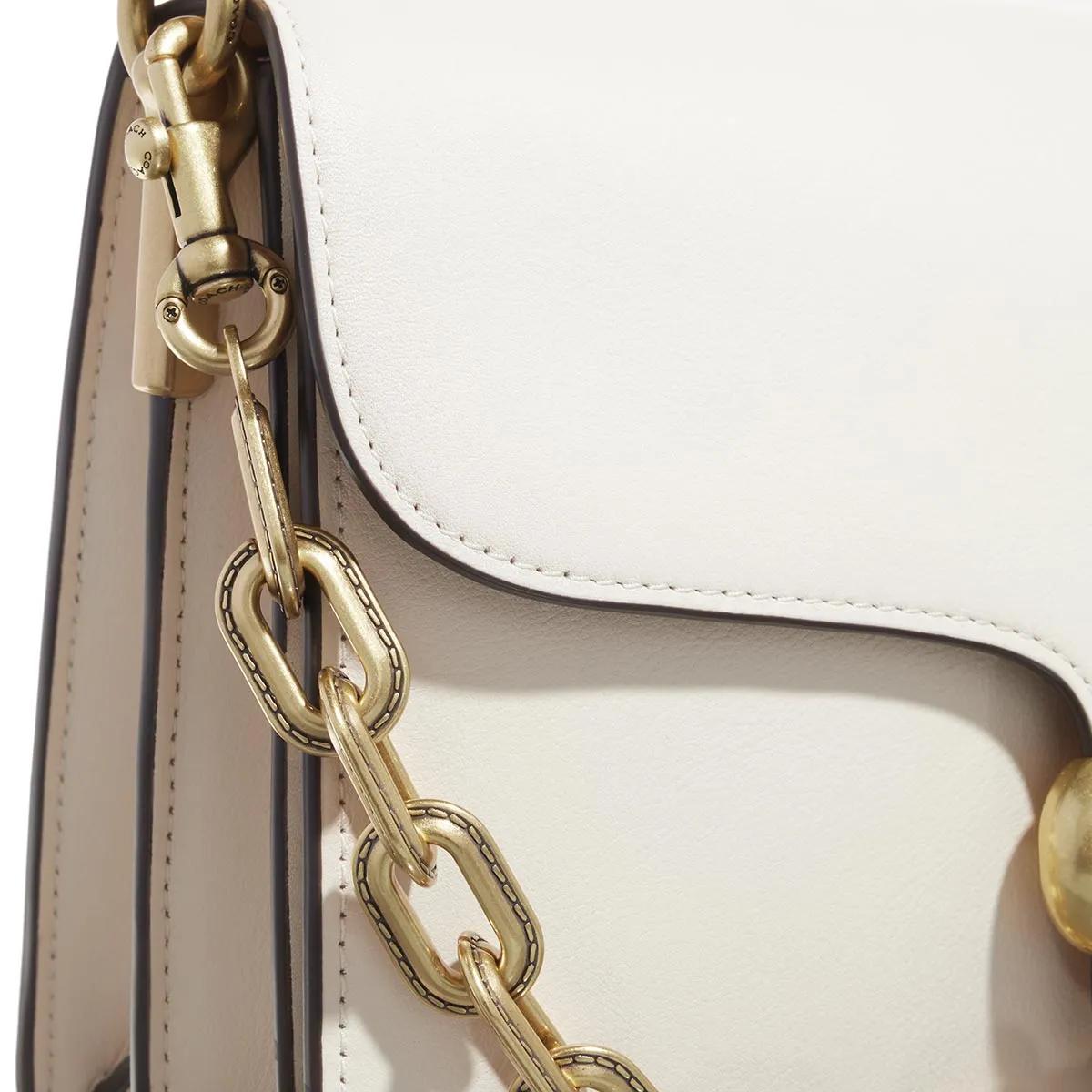 Coach Crossbody bags Soft Grain Leather Chain Tabby Shoulder Bag With C in wit