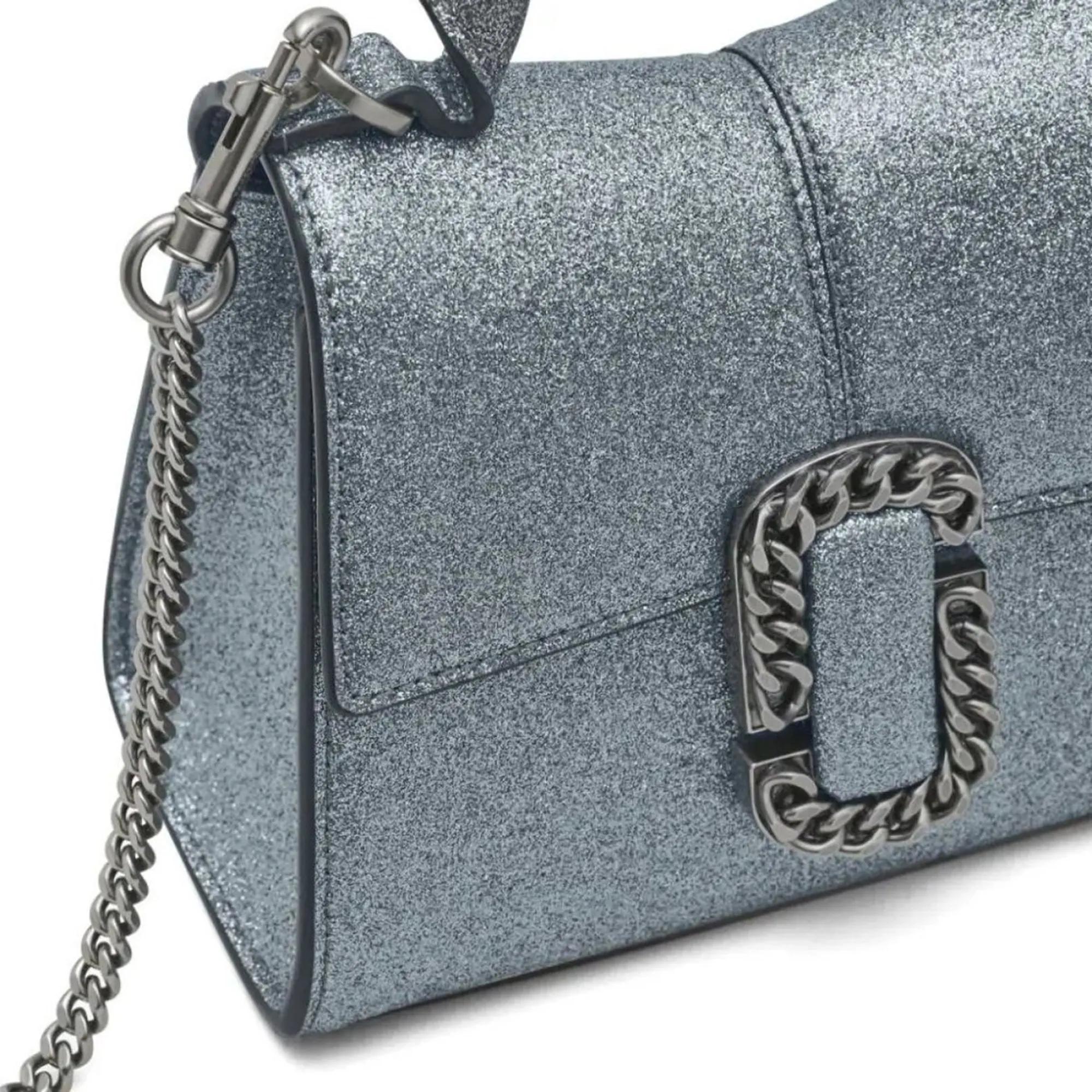 Marc Jacobs Zilveren tassen met 3 5 cm hak Zilveren Schoudertas Ss24 Dames Tassen Gray Dames