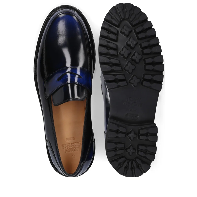 Henry Stevens Monkstraps Loafer Haywood PL dunkel-blau(Image 4)