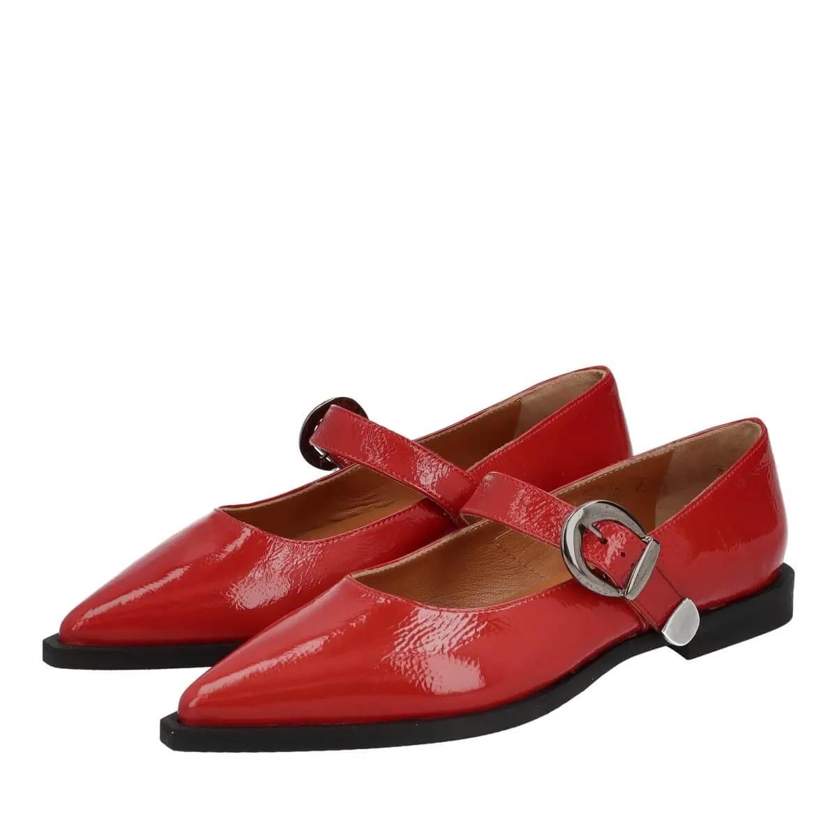 Thea Mika Loafers & Ballerinas - Ballerinas - Gr. 38 (EU) - in Rot - für Damen