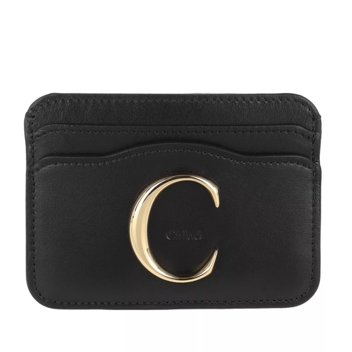 Chloé Card Case Leather Black Porta carte di credito