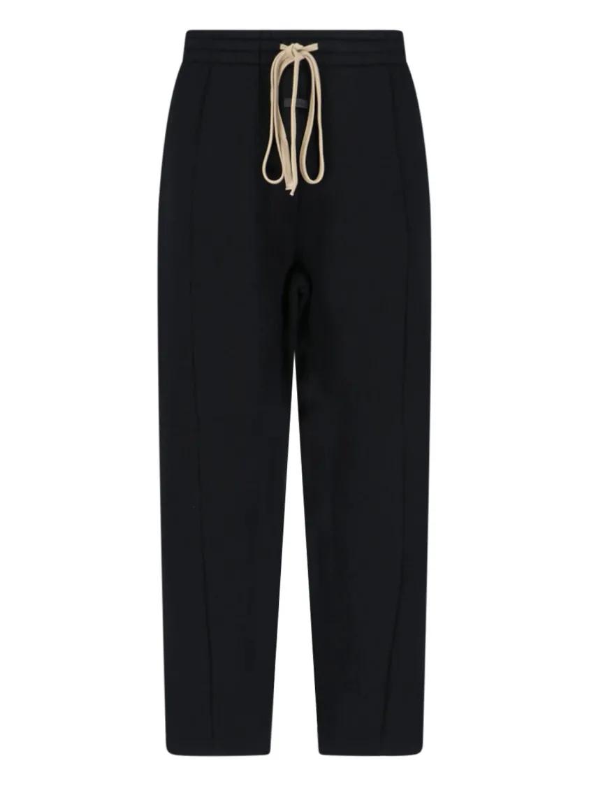 Thumbnail - FEAR OF GOD - Straight-Leg Sporty Pants With Signature Logo - Größe L - schwarz