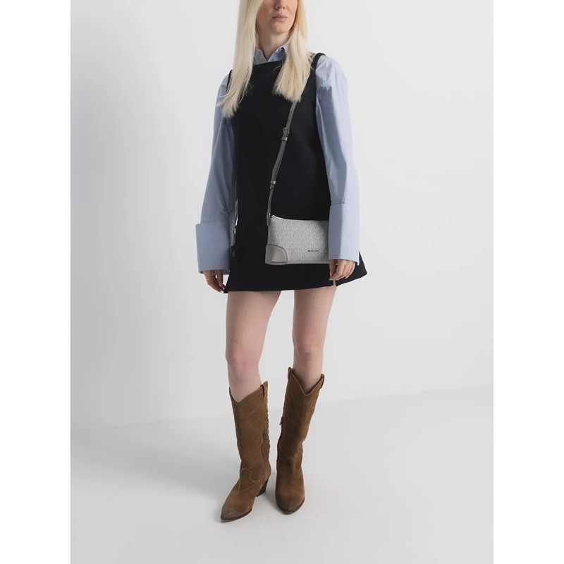 MICHAEL Michael Kors Crossbody Bag Murphy Sm Ew Zip Xbody Quarry Grey(Image 3)